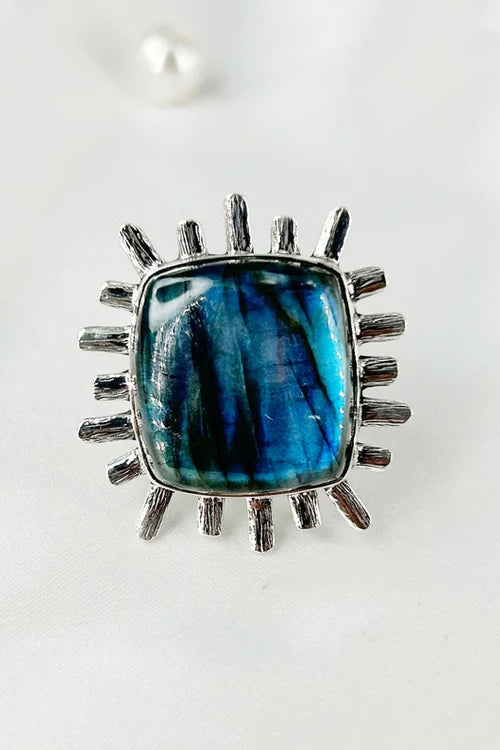 Bague Labradorite Naturelle