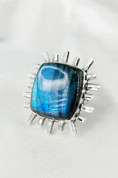 Bague Labradorite Naturelle