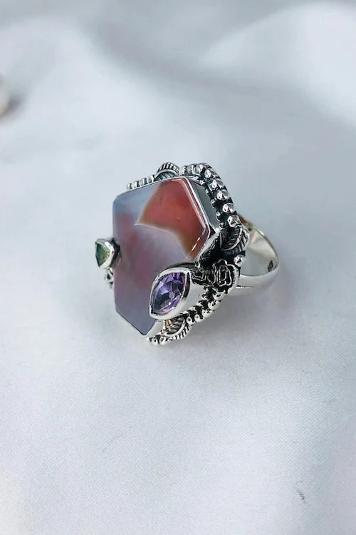 Bague Agate Botswana