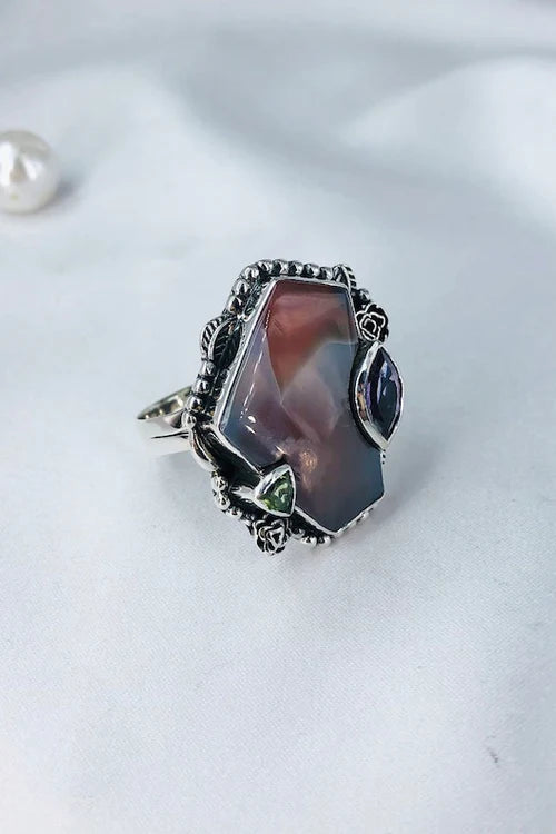 Bague Agate Botswana