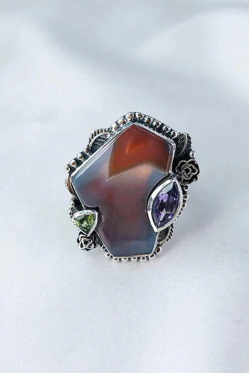 Bague Agate Botswana